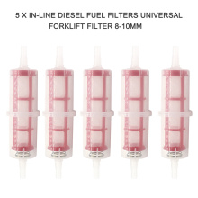 5PCS Diesel Fuel Filters Universal Forklift Filter 8-10mm For For Honda 400 600 900 OEM 16900-MG8-003