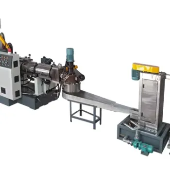 Waste Plastic Film Recycling Pelletizing Machine 400-600kg/h with Water Ring Cutter