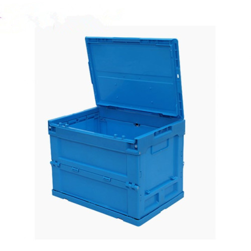 Caja de almacenamiento a granel plegable de plástico resistente plegable