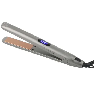 Ceramic Coated Aluminum Flat Iron with Smart LED Hair Straightener - Fast Heating