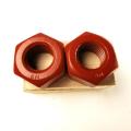 Red high-strength high-temperature resistant nut