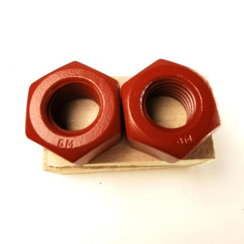 Special Heavy Hex Nut Red high-strength high-temperature resistant nut Factory