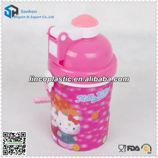 Customized 400ml 3D lenticular cups with straw and lid