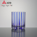 Ato Blue Borosilicate Glass Candle حامل لحفل الزفاف