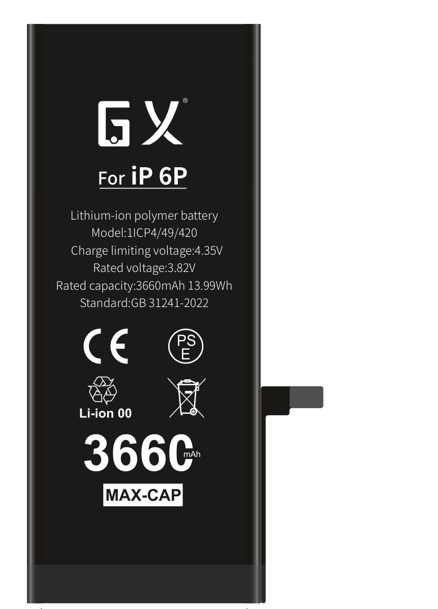 GX az Apple 6p -hez, nagy kapacitású akkumulátorral