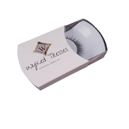 Custom Round Plastic Cases Eyelashes Paper Box