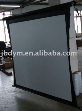 CE ROHS UL electric tab-tension screen with tubular motor