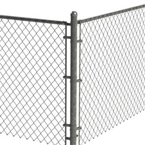 boundary wall pvc coated wire chain link fence