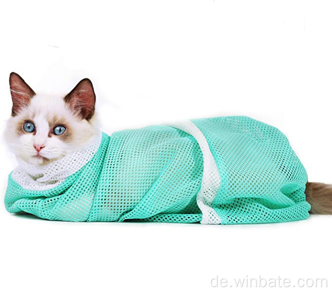 Katze Pflege Badebeutel Verstellbarer Katzenwaschbeutel