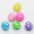 Diverses couleurs tachetées champignon Mini perles 3D Slime artisanat fait à la main décoration bureau ornements perles Slime