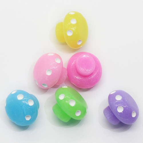 Various Color Spotted Mushroom Mini 3D Beads Slime Handmade Craftwork Decoration Desk Ornaments Beads Slime