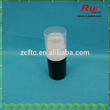 5g plastc black airless cosmetic cream bottle packagings,plastic mini 5ml airless cream pump bottle