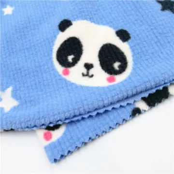 Polyester Spandex Cartoon Polar Fleece Baby Fabrics