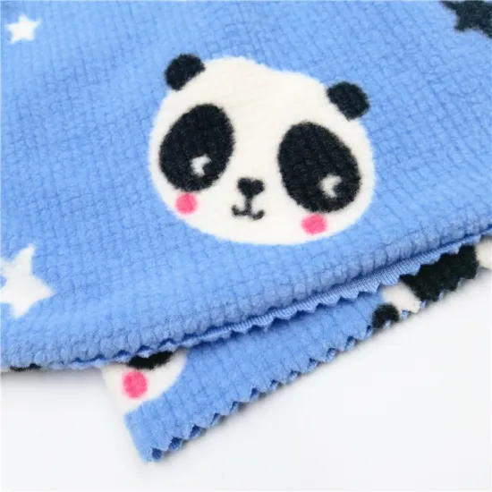 Polyester Spandex Cartoon Polar Fleece Baby Fabrics