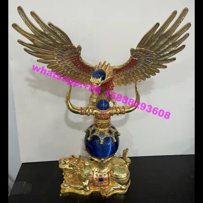 Chinese Ornament Collection: Golden Eagle, Sapphire, Emerald, Diamond, Amber Decorations for Gifts