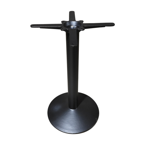 Zastosowany w pomieszczeniach i na zewnątrz ciężki czarny czarny okrągły żelazny stół bazowy metalowy stół z kutego żelaza