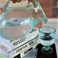 Green Bubble Recycled Drinking Goblet Wine Glasses Cup