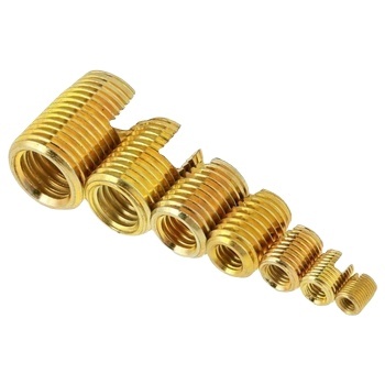 Industrial M10*1.5-18L Brass Spacer Insert Self-Tapping Repair Zinc Plating Stainless Steel Fasteners Screw Bolt Hex Standoff
