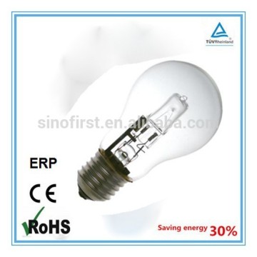 2015 Hot sale A55 clear eco halogen bulb 18/28/42/52/70W E27 2000 hours