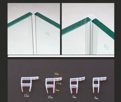 Glass screen shower door waterproof transparent seal strip