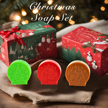 Natural Handmade Soap Gift Set with Rose & Pine Cedarwood Extracts