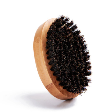 Custom Real Bristle Wild Boar Shaving and Cleaning Bamboo Beard Brush