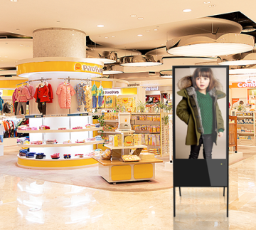 floor stand LCD signage indoor advertising digital player