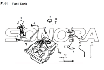 F-11 Fuel Tank JET 14 XS175T-2 For SYM Spare Part Top Quality