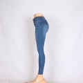 Wholesale Fashion Blue Skinny Casual Ladies Jeans