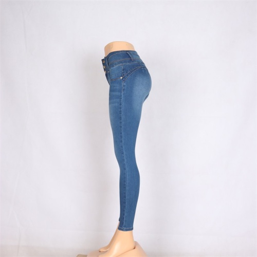 Moda al por mayor Blue Skinny Casual Ladies Jeans