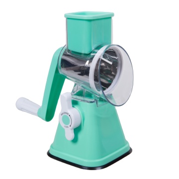 Professional Kitchen Tool: Multi-Function Manual Vegetable Cutter, Mandoline, Fruit Slicer, Potato & Carrot Drum Grater with Plastic Blade