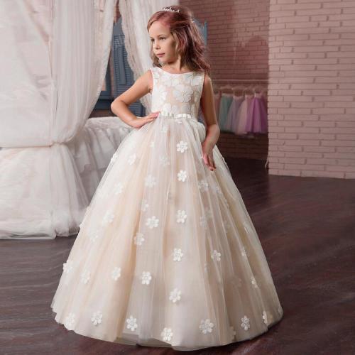 Kids Clothing Sites Embroidered Hot Trend Kids Dress Supplier