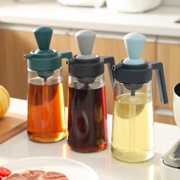 Portable Silicone Oil Bottle with Brush for Barbecue and Baking