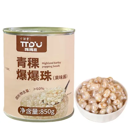 Wholesale Bubble Tea Ingredients: 850g Instant Barley Popping Pearls