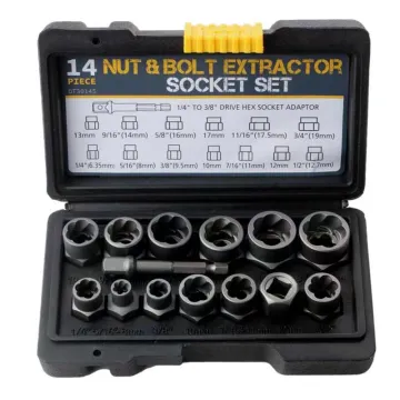 Professional Multi-Function Damaged Multi-Spline Screw Extractor and Bolt Nut Extraction Set Kit