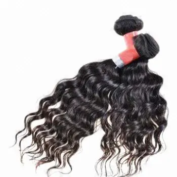 Good-quality nice looking Deep Wave 100% Virgin Malaysian Human Hair Weaves