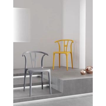Stackable Plastic Armchair for Outdoors