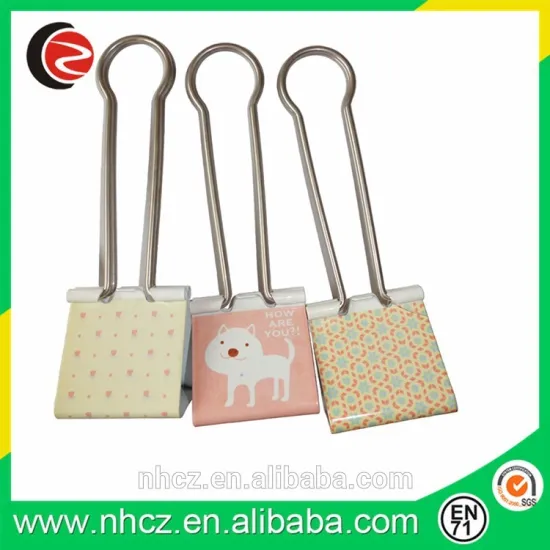60MM Huge Binder Clip with Printing/60MM Big Binder Clip