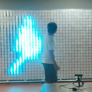 Mechanical Matrix LED Wall Interactive RGB Display for Shows and Art Exhibitions
