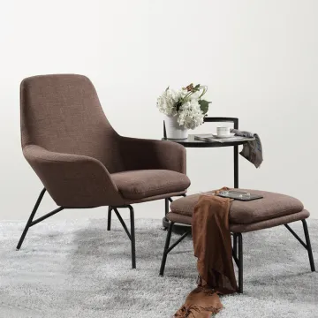 Modern living room furniture leisure chair with footrest