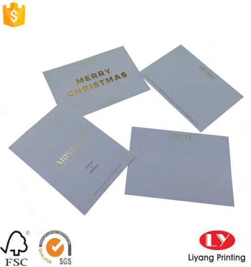 Matt white paper greeting jewellry card printing