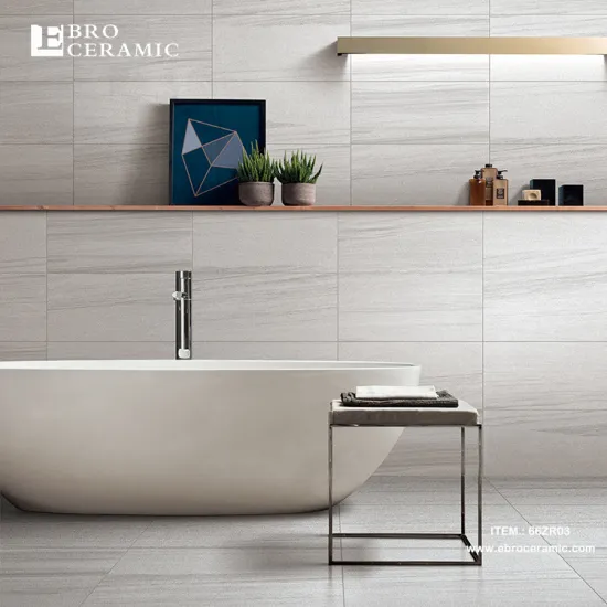 Elegant White Sandstone Look Matt Finish Living Room Flooring - Ceramic Porcelain Tiles