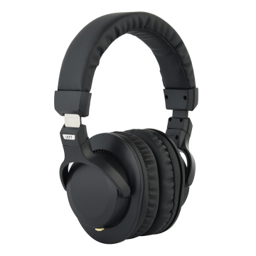 Aanpasbare stereo bedrade over-ear hoofdtelefoons met ruisonderdrukking voor studio- en DJ-gebruik
