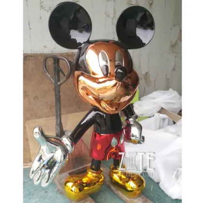 Hot Sale Fiberglass Resin Mickey Mouse Statue