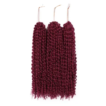 Aisi Hair Wholesale Twist Braids Hairpieces Goddess Faux Locs Red Color Crochet Braids Hair Extensions Synthetic For Black Women