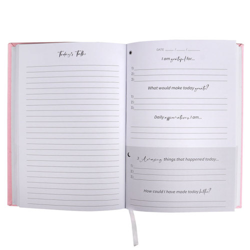 China Beautiful Linen Cover My Gratitude Journal For Women Factory