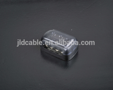 JLD High Quality Distribution Blocks 1x0GA in 2x4 GA out Gold plated /Nickel plated