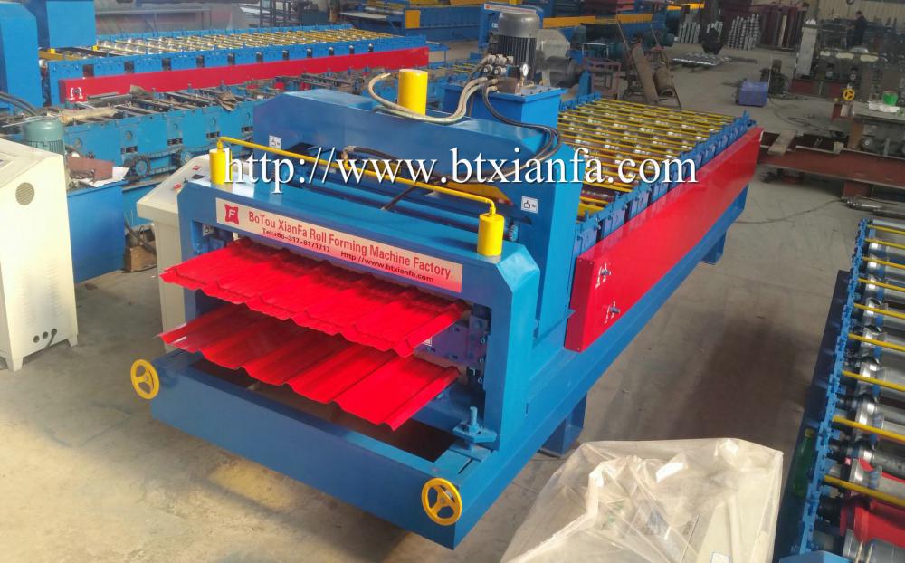 Double Deck Tile Roof Making Machine