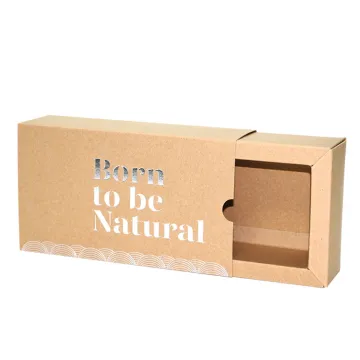 Brown Kraft Paper Iniversal Folding Drawer Gift Box