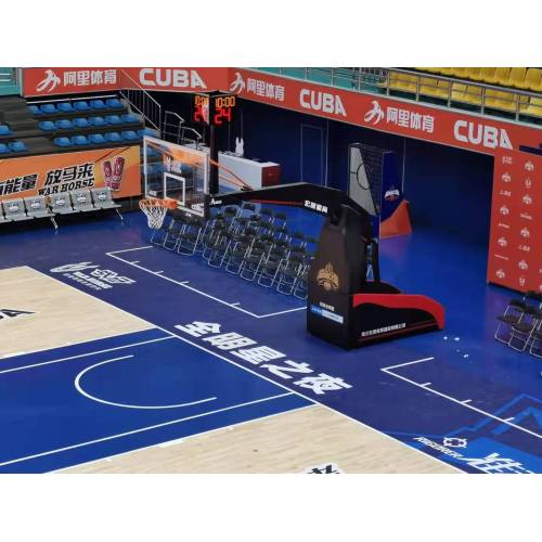 FIBA approved portable electric foldable Basketball Stand